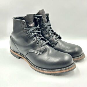 Red Wing Beckman Boots Mens Size 11 D Black Leather Oil Resistant Made In USA